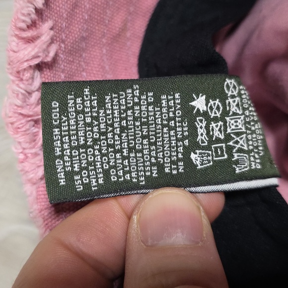 Eddie Bauer Pink Frayed Brim Bucket Hat Adult Size S/M - Picture 7 of 8